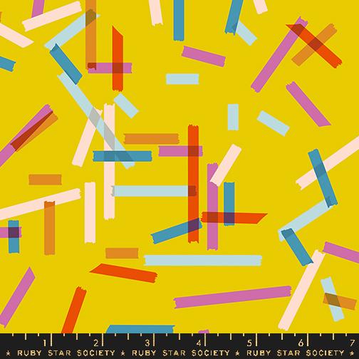 Washi Plus Tape Golden Hour - Quilt Fabric