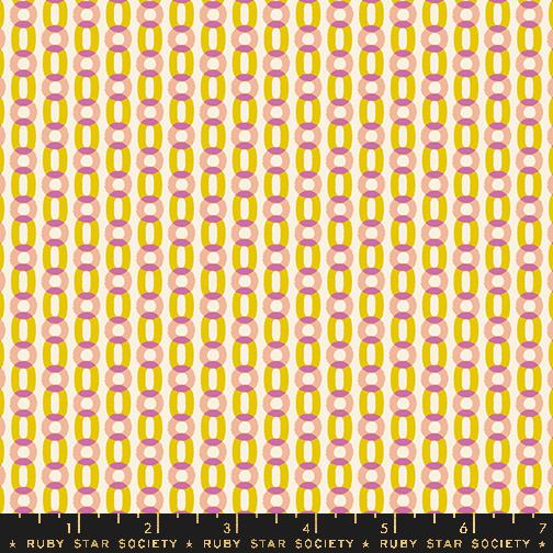 Salutations Chain Golden Hour - Quilt Fabric