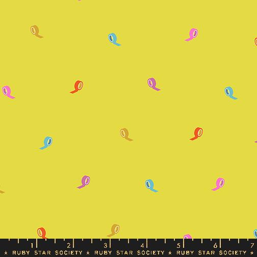 Washi Plus Rolls Citron - Quilt Fabric