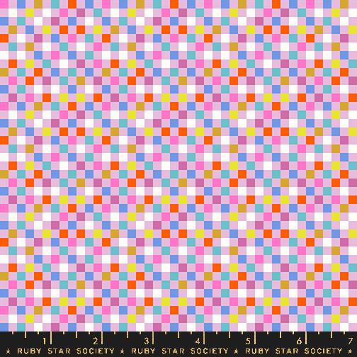 Washi Plus Pixel Macaron - Quilt Fabric