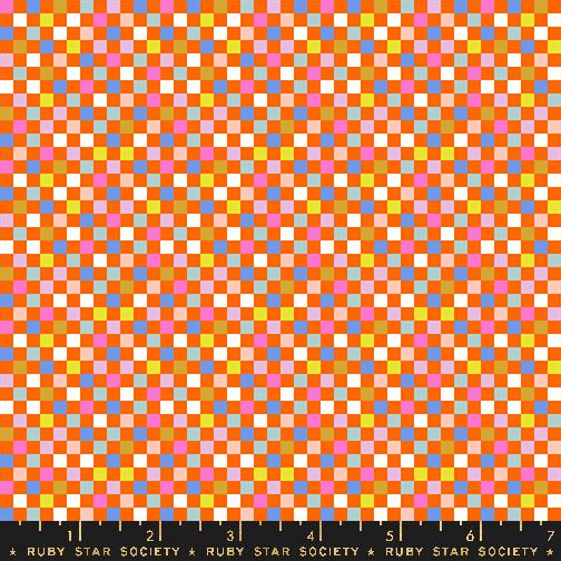 Washi Plus Pixel Goldfish - Quilt Fabric