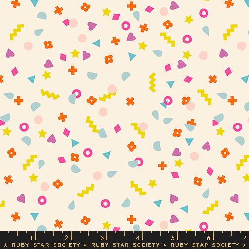 Washi Plus Retro Natural - Quilt Fabric