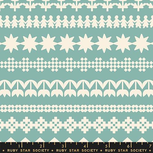Paper Cuts 2 Chain Water - Quilt Fabric