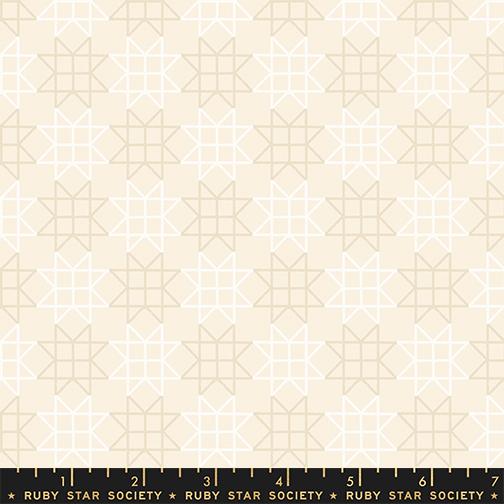 Paper Cuts 2 Stars Natural - Quilt Fabric