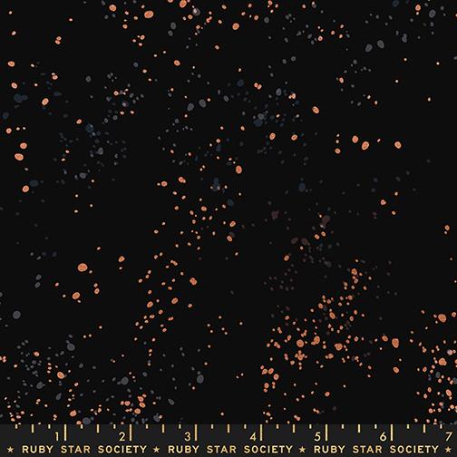 Speckled Canvas Metallic Black - Quilt Fabric