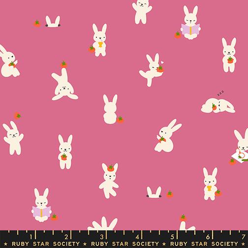 Persimmon Bunny Hibiscus - Quilt Fabric