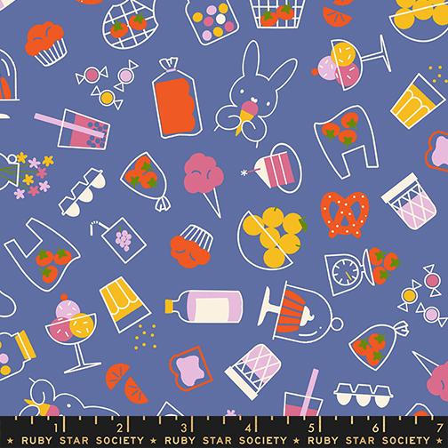 Persimmon Food Twilight - Quilt Fabric