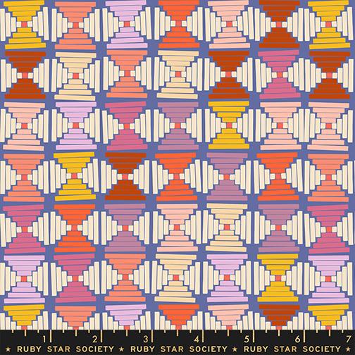 Persimmon Hourglass Twilight - Quilt Fabric