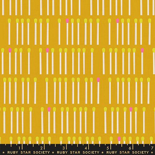 Lofi Linens Matches Cactus - Quilt Fabric