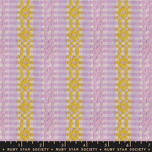 Lofi Loom Wovens Macaron Stripes - Quilt Fabric, zoomed in. Select this picture to zoom back out.