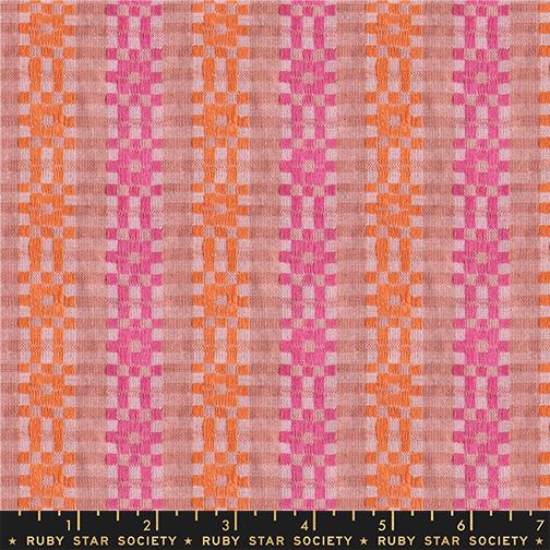 Lofi Loom Wovens Plum Stripes - Quilt Fabric, zoomed in. Select this picture to zoom back out.