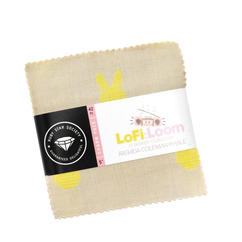 Lofi Loom Wovens - Charm Pack, zoomed in. Select this picture to zoom back out.