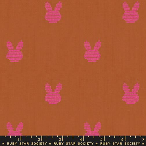 Lofi Loom Wovens Saddle Bunny - Quilt Fabric, zoomed in. Select this picture to zoom back out.