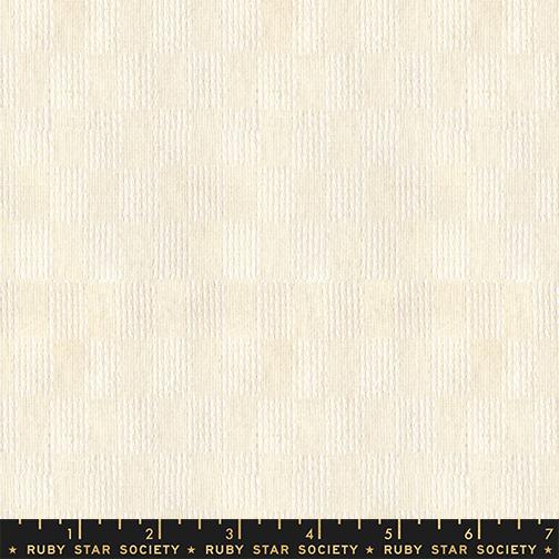 Lofi Loom Wovens Natural Geometric - Quilt Fabric, zoomed in. Select this picture to zoom back out.