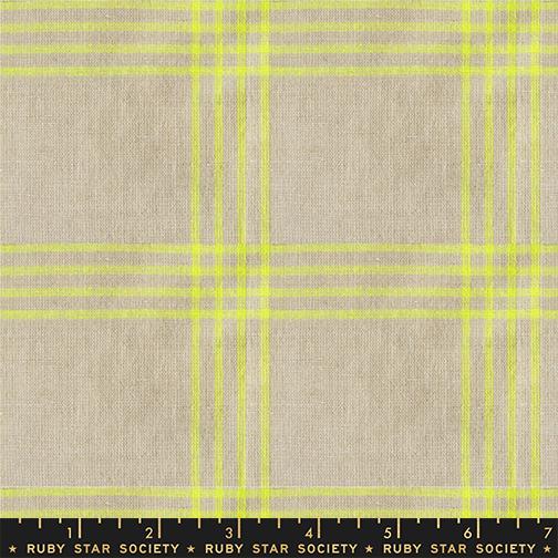 Lofi Loom Wovens Linen Plaid - Quilt Fabric, zoomed in. Select this picture to zoom back out.