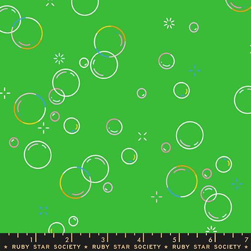 Float Bubbly Verdant - Quilt Fabric, zoomed in. Select this picture to zoom back out.
