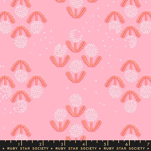 Float Puff Posy - Quilt Fabric, zoomed in. Select this picture to zoom back out.