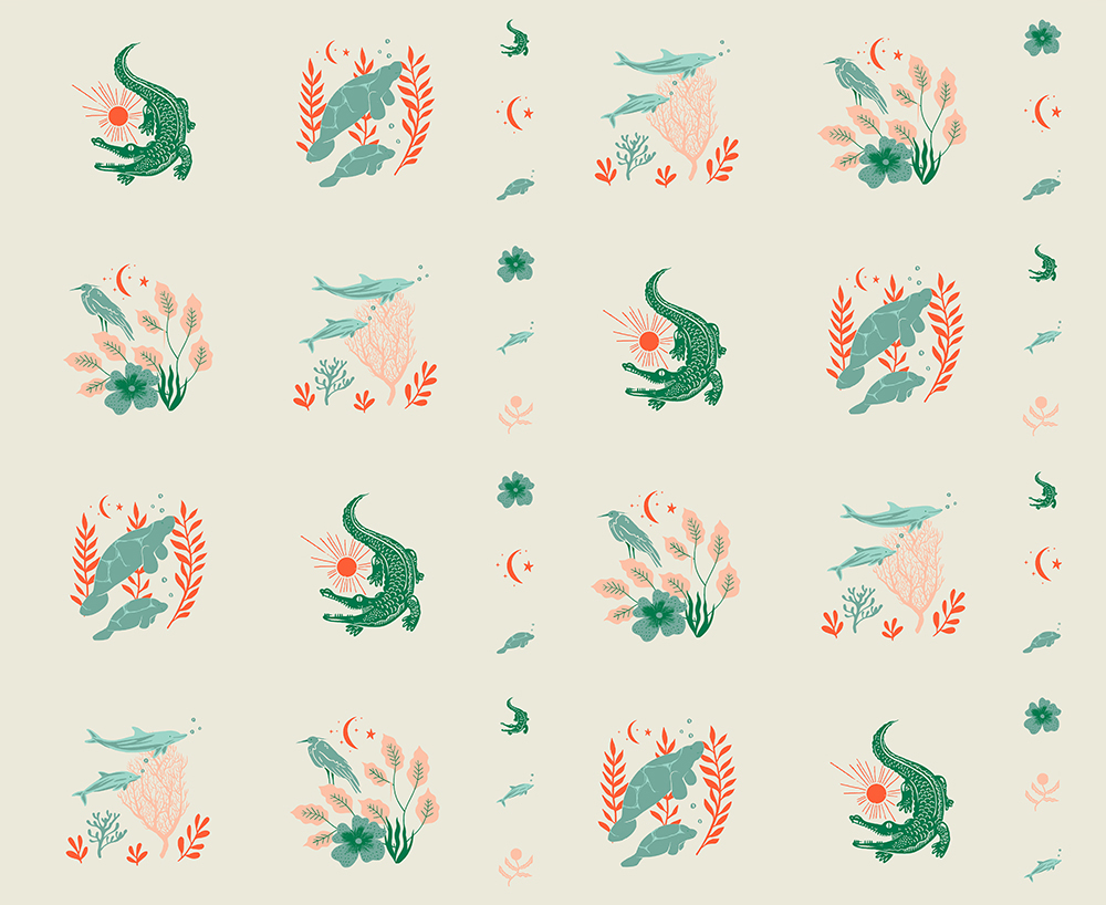 Florida Volume 2 Panel Shell - Quilt Panel
