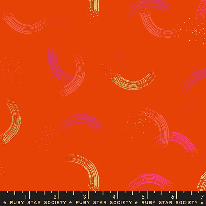 Twirl Metallic Fire - Quilt Fabric