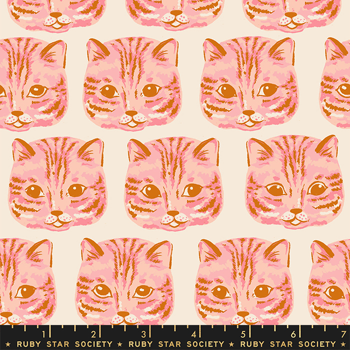 Reading Nook Balmy - Meow Meow - Quilt Fabric