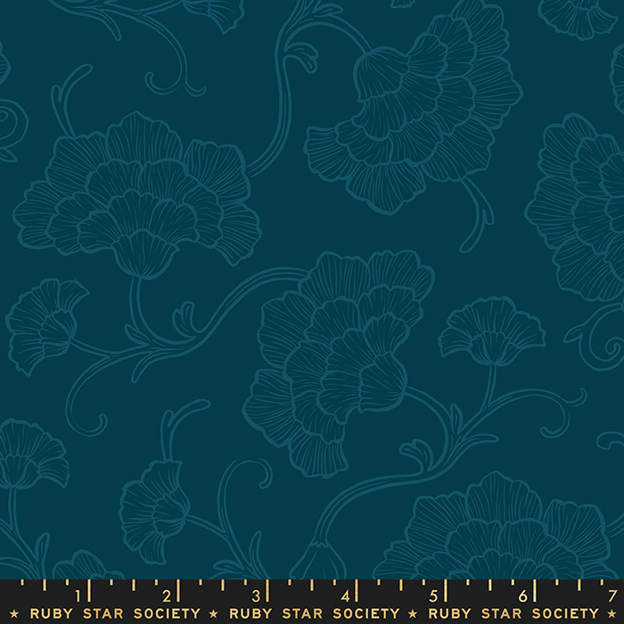 Reading Nook Peacock - Quilt Fabric