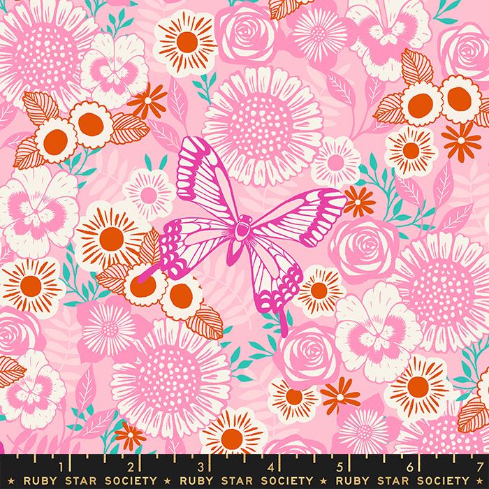 Backyard Butterfly Garden Posy - Quilt Fabric