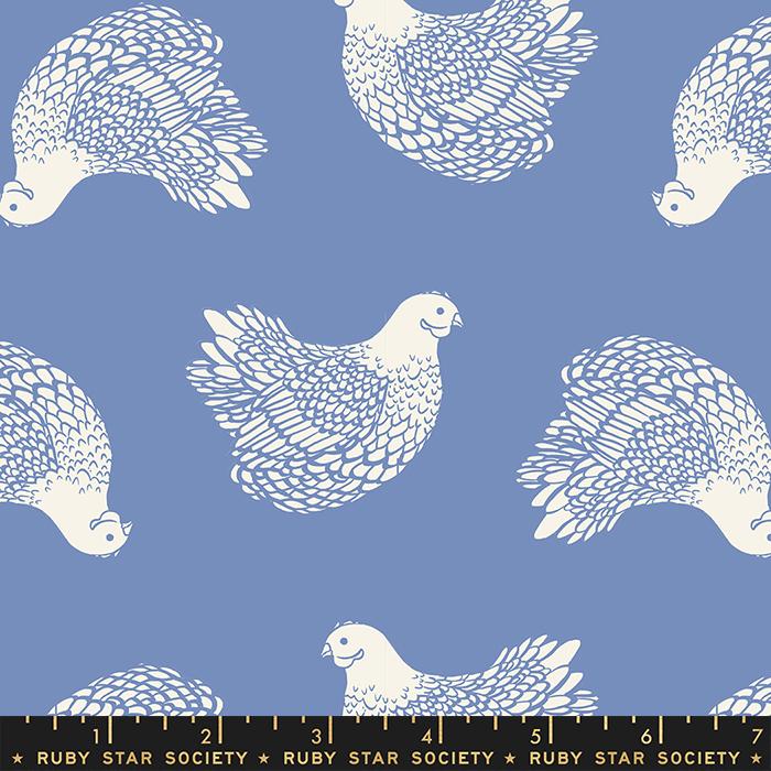 Backyard Chicken Dusk - Quilt Fabric