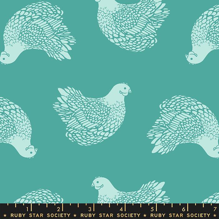 Backyard Chicken Succulent - Quilt Fabric