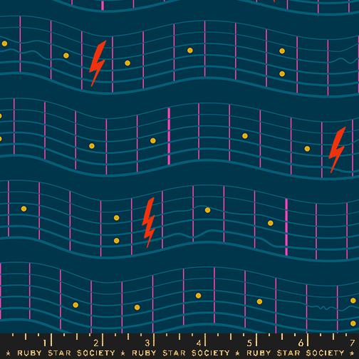 Teddy And The Bears Dark Teal - Quilt Fabric