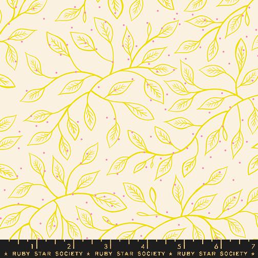 Glow Garden Vines Natural - Quilt Fabric