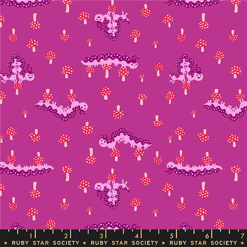 Hello Alice Caterpillar Berry - Quilt Fabric