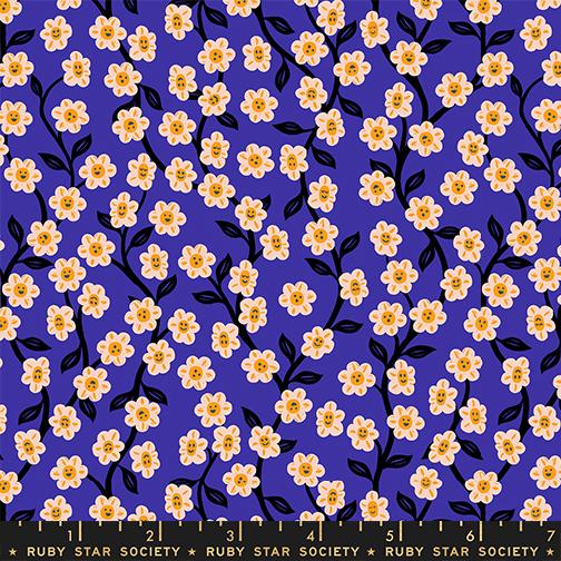 Hello Alice Vines Blacklight - Quilt Fabric
