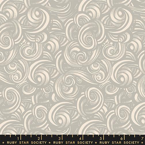 Fireglow Swirls Oyster - Quilt Fabric