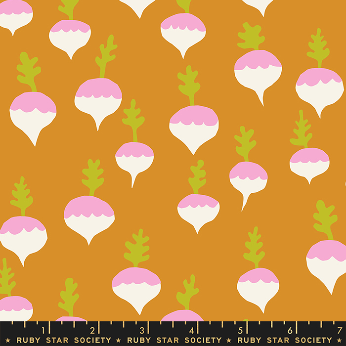 Petunia Honey - Turnips Radish - Quilt Fabric