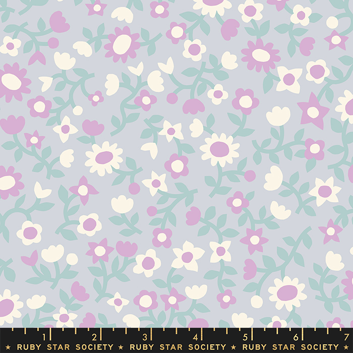 Petunia Dove - Paper Garden Flower - Quilt Fabric