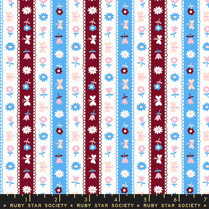 Lil Ribbon Stripe Altitude - Quilt Fabric