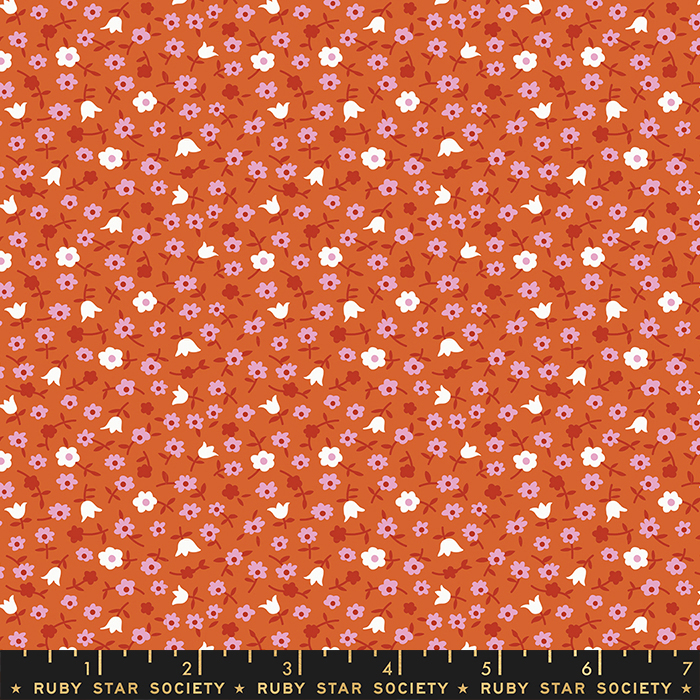 Lil Catalog Calico Pecan - Quilt Fabric
