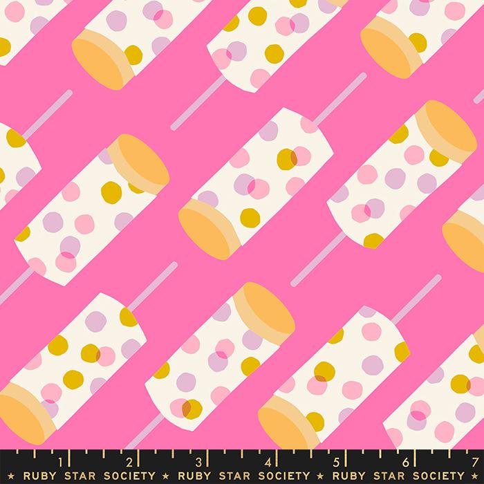 Push Pops Novelty Retro - Lipstick - Quilt Fabric
