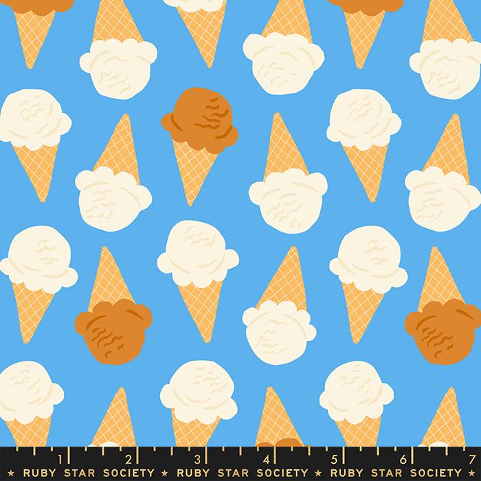 Ice Cream Summer Retro - Altitude - Quilt Fabric