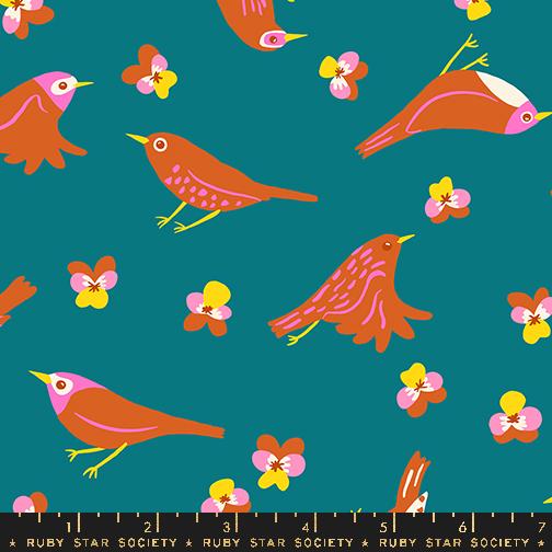 Bird Is The Word Storytime - Quilt Fabric