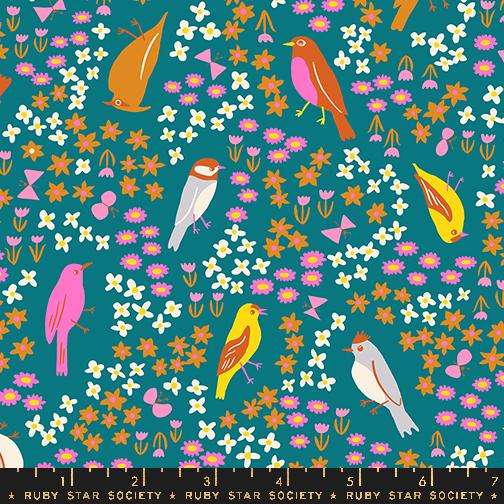 Bird Is The Word Storytime - Quilt Fabric