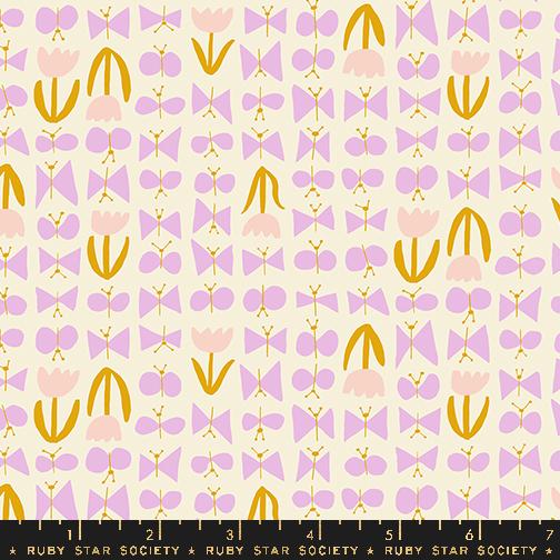 Bird Is The Word Natural - Quilt Fabric