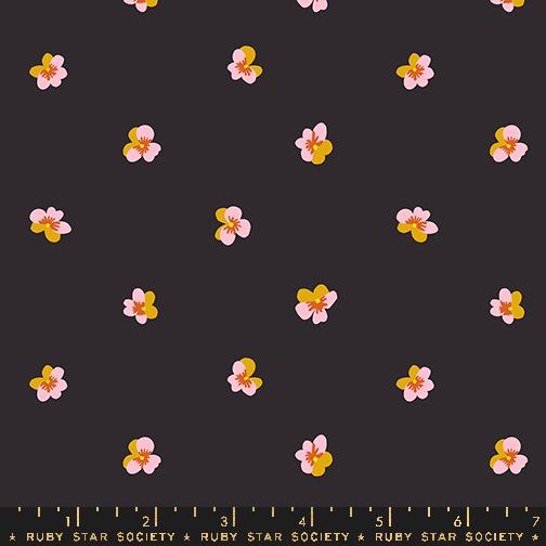 Bird Is The Word Soft Black - Quilt Fabric