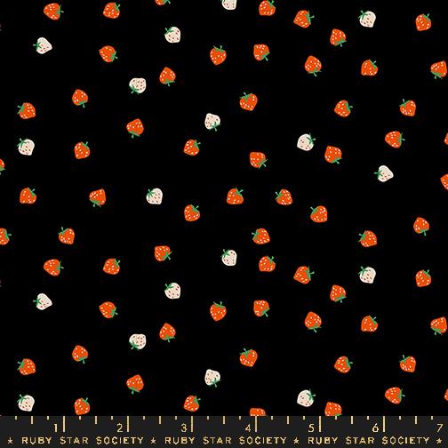 Strawberry Black - Quilt Fabric