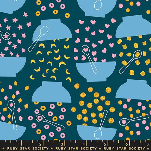 Egg and Friends Cereal Galaxy - Quilt Fabric
