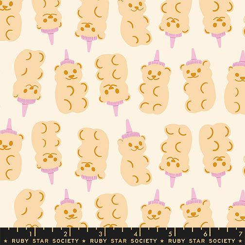 Egg and Friends Honey Natural - Quilt Fabric