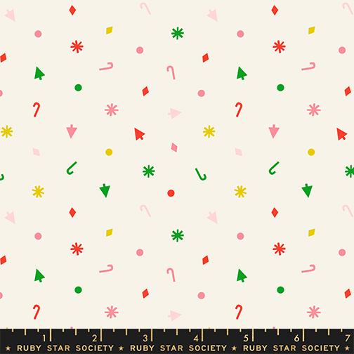 Merry Happy Shapes Multi - Quilt Fabric