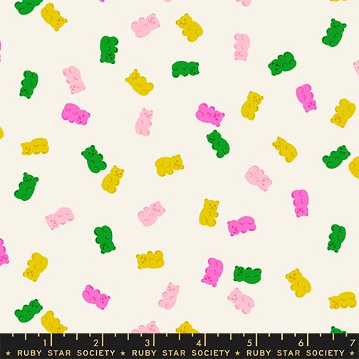 Merry Happy Gummy Bears Natural - Quilt Fabric