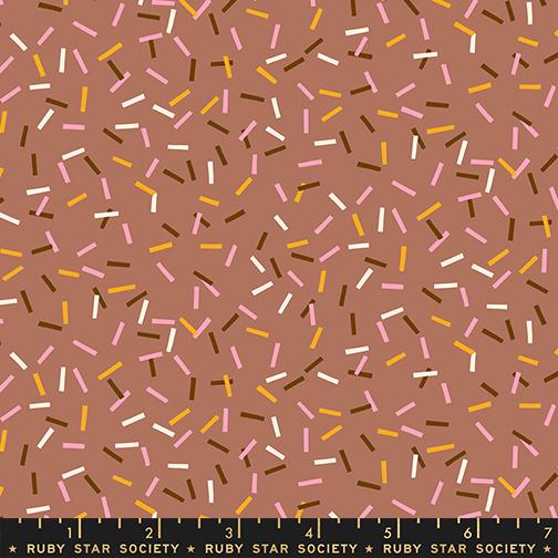 Sugar Cone 2 Sprinkles Smores - Quilt Fabric, zoomed in. Select this picture to zoom back out.