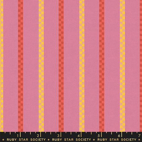 Warp and Weft Honey Black - Matinee Woven Stripe - Fabric